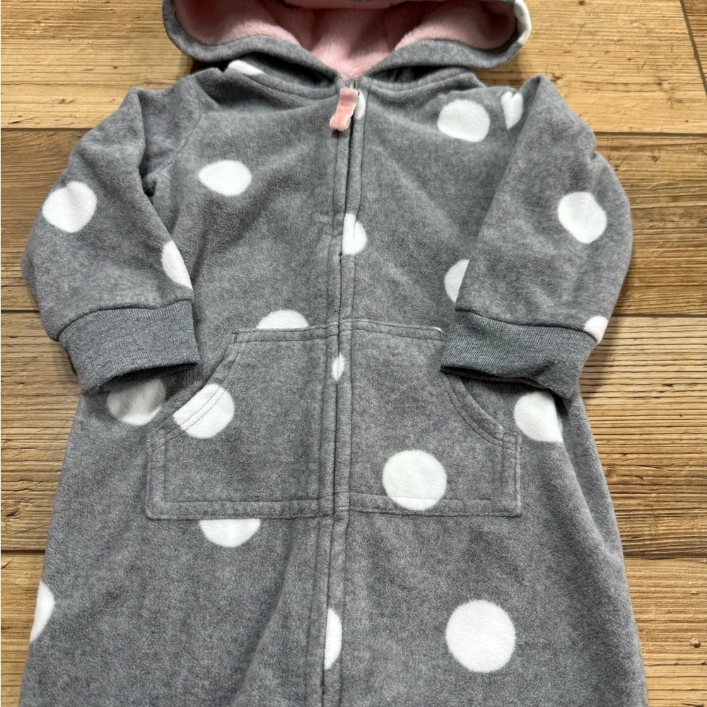 Carter's | Gray Polka Dot Jumpsuit | 9M